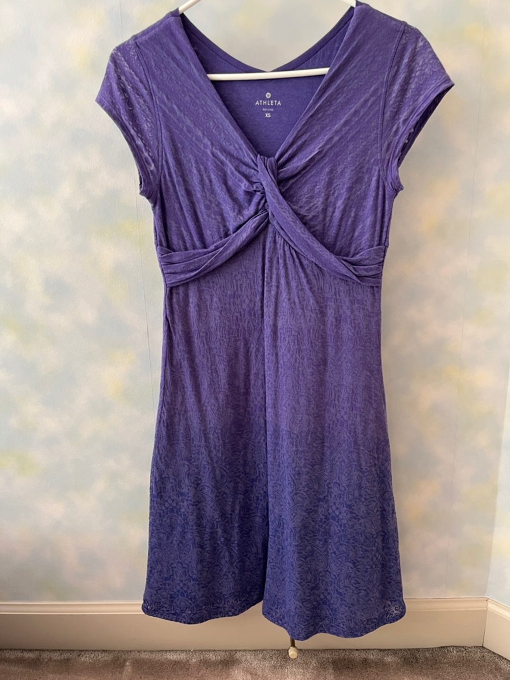 Athleta Violet Knot-Front Dress
